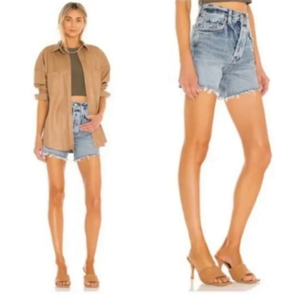 Agolde Riley Jeans Denim Shorts Outsider